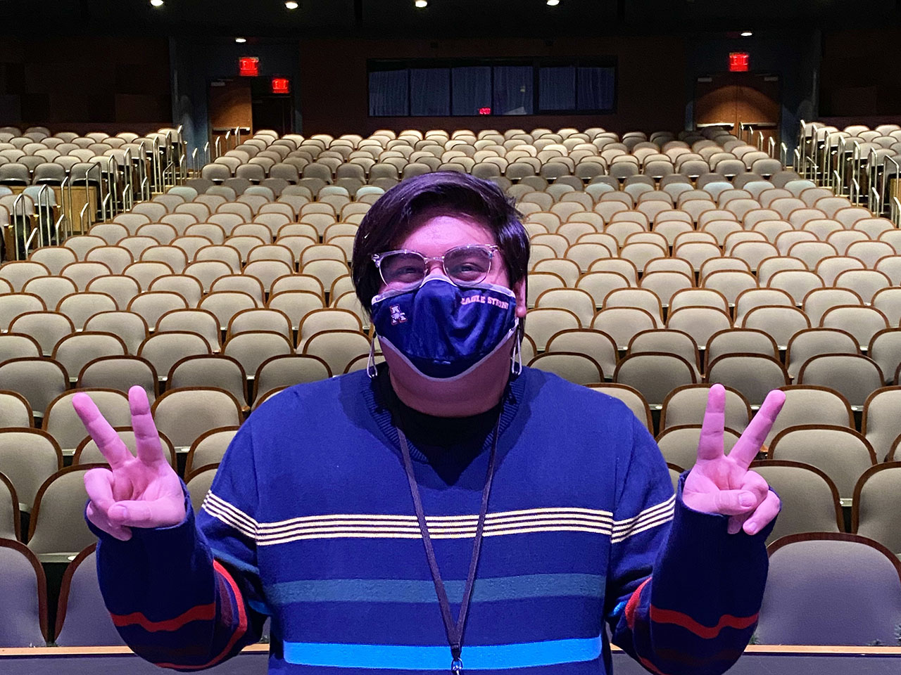 Sitting Inside Theatre Venue