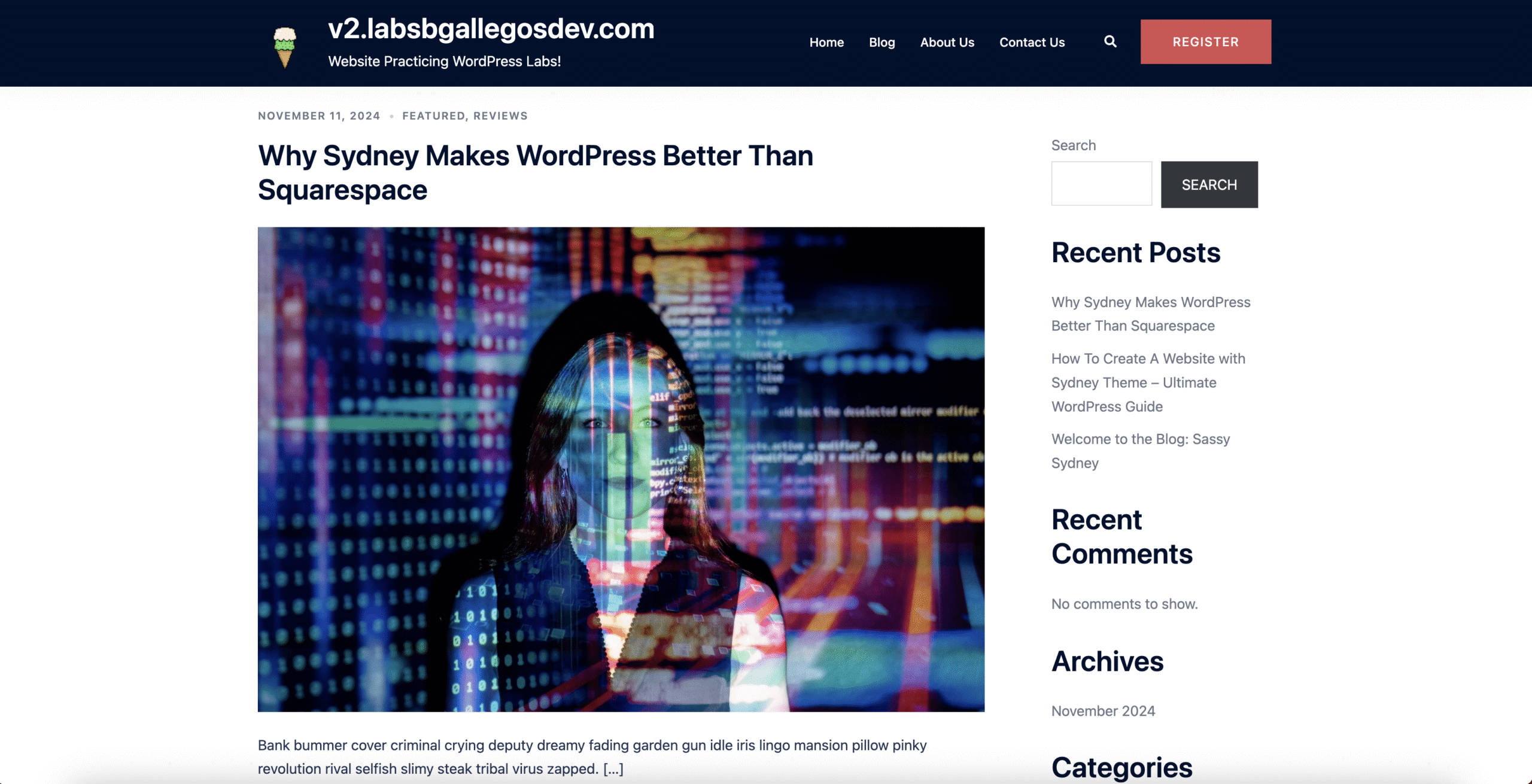 WordPress Design - Posts